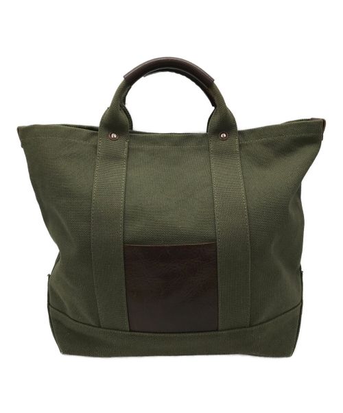 HENDER SCHEME（エンダースキーマ）Hender Scheme (エンダースキーマ) Campus BAG small グリーン×ブラウンの古着・服飾アイテム