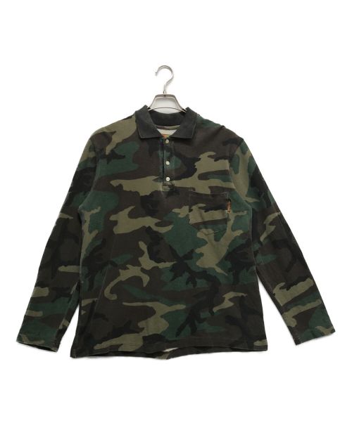 stussy OUTDOOR（ステューシーアウトドア）stussy OUTDOOR (ステューシーアウトドア) オールドカモ柄ポロシャツ グリーン サイズ:Lの古着・服飾アイテム