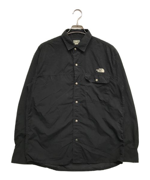 THE NORTH FACE（ザ ノース フェイス）THE NORTH FACE (ザ ノース フェイス) ロングスリーブヌプシシャツ ブラック サイズ:Lの古着・服飾アイテム