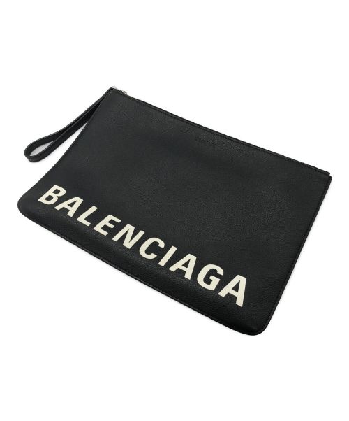 BALENCIAGA（バレンシアガ）BALENCIAGA (バレンシアガ) クラッチバッグ ブラックの古着・服飾アイテム