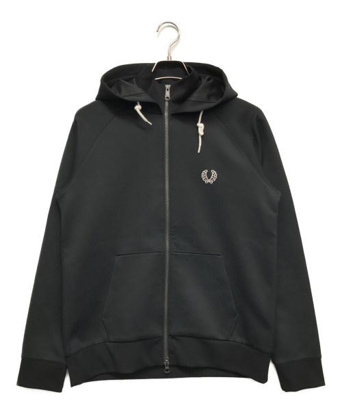 FRED PERRY（フレッドペリー）FRED PERRY (フレッドペリー) フーデットトラックジャケット ブラック サイズ:Sの古着・服飾アイテム