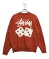 stussy (ステューシー) DICE CREW スウェット オレンジ サイズ:M：7800円