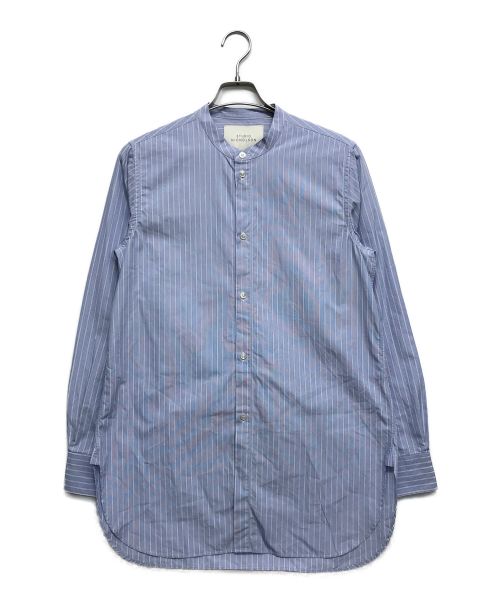 STUDIO NICHOLSON（スタジオ ニコルソン）STUDIO NICHOLSON (スタジオニコルソン) スタンドカラーシャツ / STAND COLLAR SHIRT ブルー サイズ:Sの古着・服飾アイテム