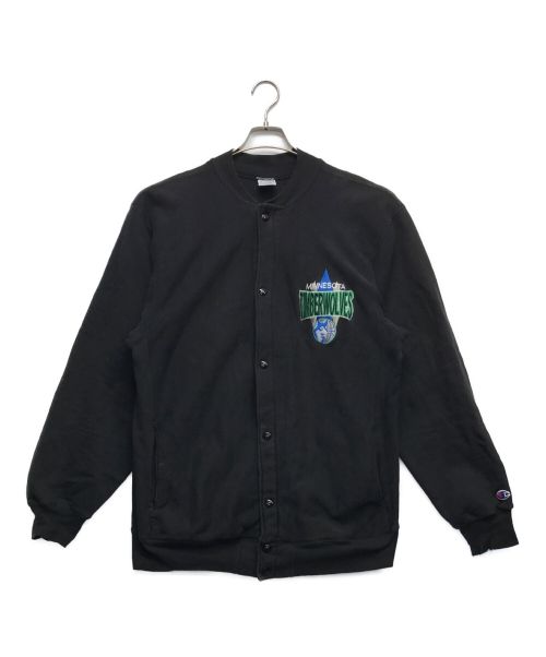 Champion REVERSE WEAVE（チャンピオンリバースウィーブ）Champion REVERSE WEAVE (チャンピオンリバースウィーブ) 90‘sスナップボタンスウェット ブラック サイズ:XLの古着・服飾アイテム