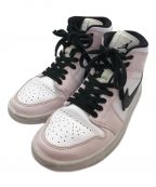 NIKEナイキ）の古着「ハイカットスニーカー / Air Jordan 1 Mid」｜Light Violet/White/B