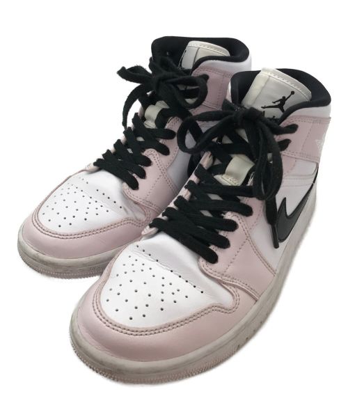 NIKE（ナイキ）NIKE (ナイキ) ハイカットスニーカー / Air Jordan 1 Mid Light Violet/White/Black サイズ:US7/UK4.5/EUR38の古着・服飾アイテム