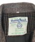 中古・古着 Harris Tweed (ハリスツイード) ハリスツイードパッチワークコート ブラウン×グレー サイズ:M：9800円