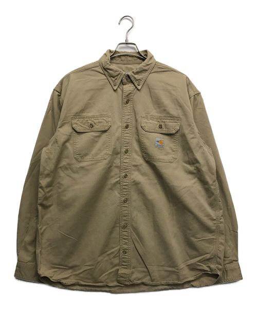 CarHartt（カーハート）CarHartt (カーハート) ワークシャツ ベージュ サイズ:XLの古着・服飾アイテム