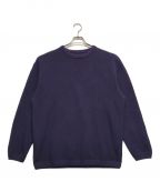 crepusculeクレプスキュール）の古着「Moss Stitch LS Knit」｜ネイビー