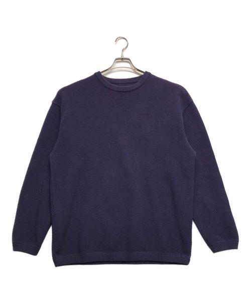 crepuscule（クレプスキュール）crepuscule (クレプスキュール) Moss Stitch LS Knit ネイビー サイズ:2の古着・服飾アイテム