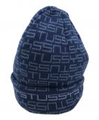 stussyステューシー）の古着「JACQUARD CUFF BEANIE」｜ブルー