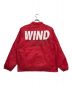 WIND AND SEA (ウィンダンシー) コーチジャケット レッド サイズ:L：8800円