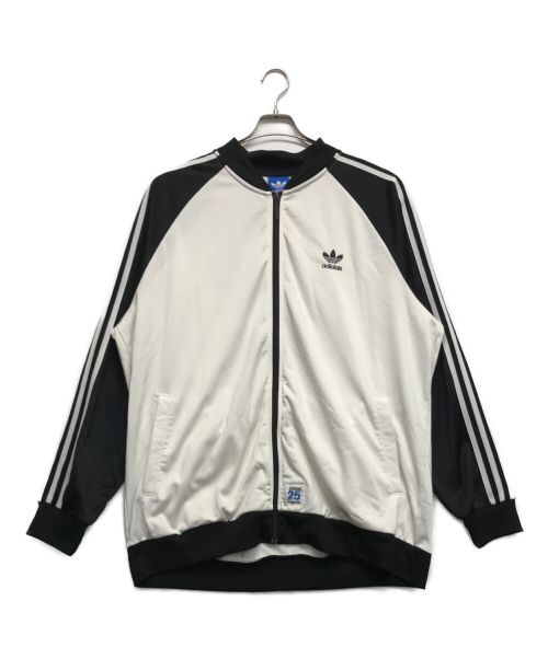 adidas（アディダス）adidas (アディダス) NIGO (二ゴー) トラックジャケット ホワイト×ブラック サイズ:2XLの古着・服飾アイテム