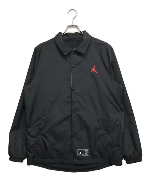 JORDAN（ジョーダン）JORDAN (ジョーダン) PARIS SAINT-GERMAIN (パリ・サン＝ジェルマン) PSG LOGO COACH JACKET ブラック サイズ:Lの古着・服飾アイテム