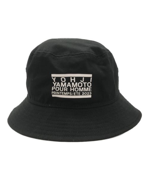 Yohji Yamamoto pour homme（ヨウジヤマモト プールオム）Yohji Yamamoto pour homme (ヨウジヤマモト プールオム) New Era (ニューエラ) ボックスロゴバケットハット ブラックの古着・服飾アイテム