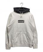 SUPREME×COMME des GARCONS SHIRTシュプリーム×コムデギャルソンシャツ）の古着「14SS Box Logo Pullover Hoodie」｜ホワイト