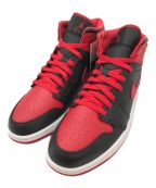 NIKEナイキ）の古着「ハイカットスニーカー / Air Jordan 1 Mid」｜Bred Toe / ブラックレッド