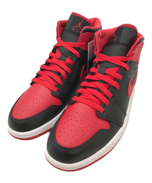 NIKE（ナイキ）NIKE (ナイキ) ハイカットスニーカー / Air Jordan 1 Mid Bred Toe / ブラックレッド サイズ:US9/UK8/EUR42.5の古着・服飾アイテム