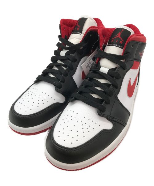 NIKE（ナイキ）NIKE (ナイキ) ハイカットスニーカー / Air Jordan 1 Mid White/Gym Red Black サイズ:US9/UK8/EUR42.5 未使用品の古着・服飾アイテム