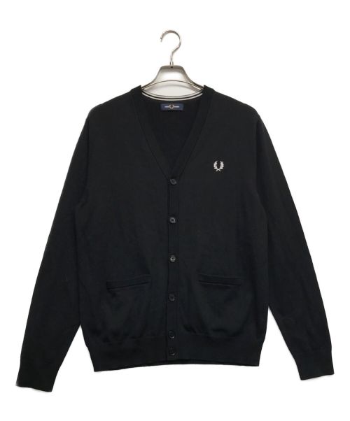 FRED PERRY（フレッドペリー）FRED PERRY (フレッドペリー) クラシックカーディガン ブラック サイズ:Lの古着・服飾アイテム