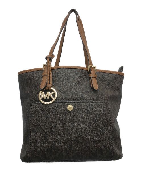 MICHAEL KORS（マイケルコース）MICHAEL KORS (マイケルコース) トートバッグ ブラウンの古着・服飾アイテム