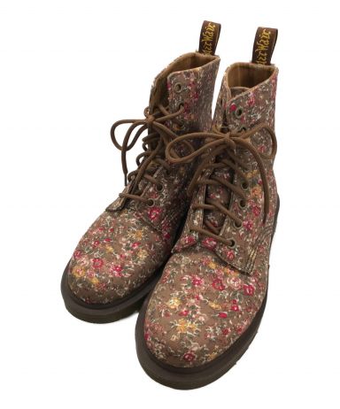 [中古]Dr.Martens(ドクターマーチン)のレディース シューズ 花柄8ホールブーツ