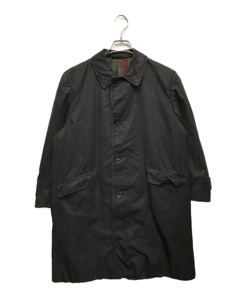 Aquascutum（アクアスキュータム）Aquascutum (アクアスキュータム) ステンカラーコート ブラック サイズ:記載無の古着・服飾アイテム