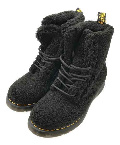 Dr.Martens（ドクターマーチン）Dr.Martens (ドクターマーチン) フェイクファー8ホールブーツ ブラック サイズ:US8/UK6/EU39の古着・服飾アイテム