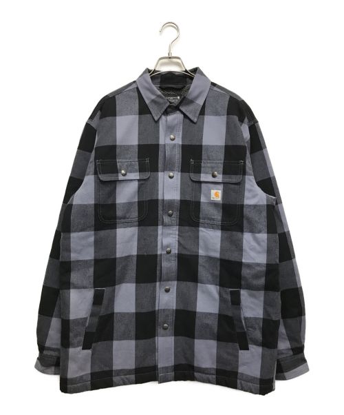 CarHartt（カーハート）CarHartt (カーハート) チェックシャツジャケット グレー サイズ:Lの古着・服飾アイテム