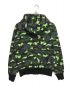 A BATHING APE (アベイシングエイプ) サルカモジップパーカー ネイビー×ブラック×グリーン サイズ:M：5800円