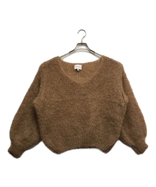 AMERICANDREAMS（アメリカンドリーム）AMERICANDREAMS (アメリカンドリーム) KNIT PULLOVER ブラウン サイズ:Sの古着・服飾アイテム