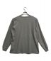 AURALEE (オーラリー) HARD TWIST COTTON CASHMERE L/S TEE グレー サイズ:3：4800円