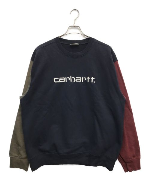 Carhartt WIP（カーハート ワークインプログレス）CARHARTT WIP (カーハートダブリューアイピー) トリコカラースウェット トリコロールカラー サイズ:Lの古着・服飾アイテム