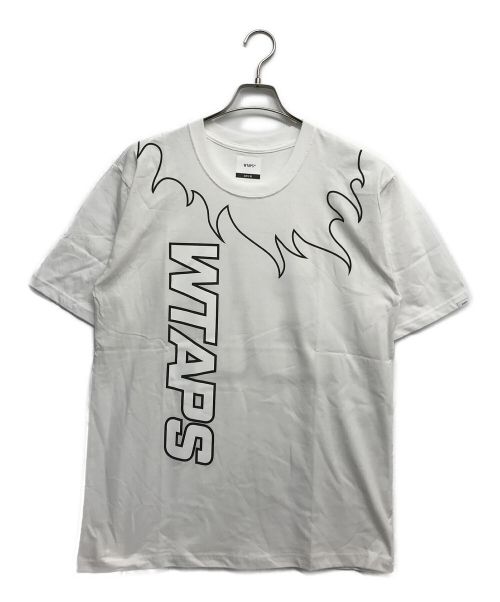 WTAPS（ダブルタップス）WTAPS (ダブルタップス) FLAMES TEE ホワイト サイズ:03の古着・服飾アイテム