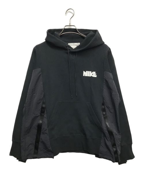 NIKE（ナイキ）NIKE (ナイキ) sacai (サカイ) コラボ フーディ ブラック サイズ:Lの古着・服飾アイテム