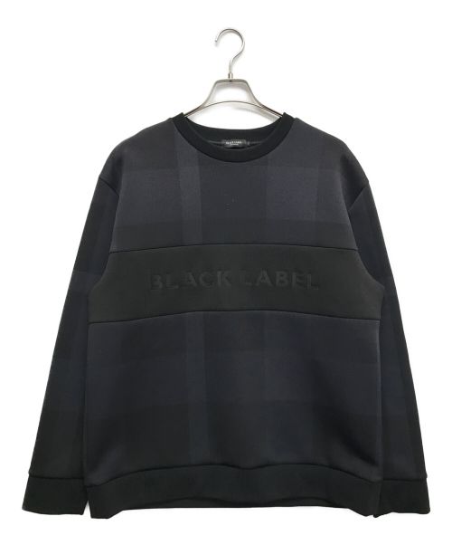 BLACK LABEL CRESTBRIDGE（ブラックレーベル クレストブリッジ）BLACK LABEL CRESTBRIDGE (ブラックレーベル クレストブリッジ) ロゴスウェット ブラック サイズ:LLの古着・服飾アイテム