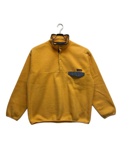 Patagonia SYNCHILLA（パタゴニア シンチラ）Patagonia SYNCHILLA (パタゴニア シンチラ) スナップボタンフリースジャケット イエロー サイズ:XLの古着・服飾アイテム