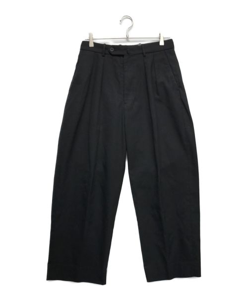 STEVEN ALAN（スティーブンアラン）STEVEN ALAN (スティーブンアラン) HOPSACK IN 2PLEATED DRESS TROUSERS ブラック サイズ:Sの古着・服飾アイテム