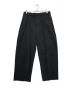 STEVEN ALAN（スティーブンアラン）の古着「HOPSACK IN 2PLEATED DRESS TROUSERS」｜ブラック