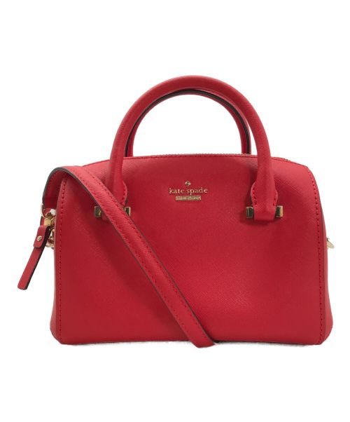 Kate Spade（ケイトスペード）Kate Spade (ケイトスペード) 2WAYショルダーバッグ レッドの古着・服飾アイテム