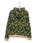 A BATHING APE (アベイシングエイプ) サルカモ柄フルジップパーカー グリーン サイズ:M：5800円