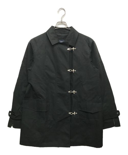 BURBERRY LONDON（バーバリーロンドン）BURBERRY LONDON (バーバリー ロンドン) フックコート ブラック サイズ:Lの古着・服飾アイテム