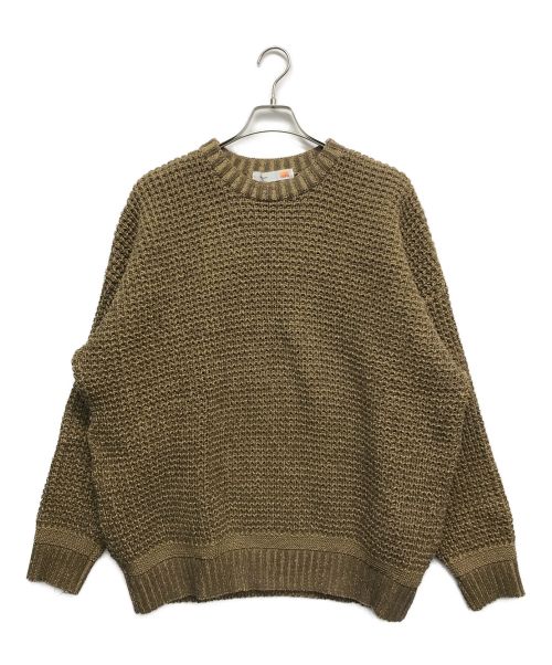 melple（メイプル）melple (メイプル) Monterey Fishermans knit ベージュ サイズ:Lの古着・服飾アイテム