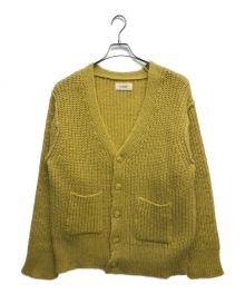 Ernie Palo（アーニーパロ）の古着「ニットカーディガン / Low Gauge Mohair Cardigan」｜イエロー