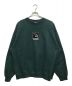 X-LARGE（エクストララージ）の古着「SQUARE OG CREWNECK SWEATSHIRT」｜グリーン