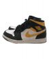 NIKE (ナイキ) AIR JORDAN 1 MID ブラック×イエロー サイズ:US8.5/UK7.5/EUR42：9800円