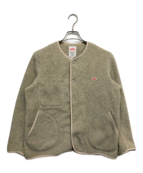 DANTON（ダントン）DANTON (ダントン) ノーカラーフリースジャケット ベージュ サイズ:36の古着・服飾アイテム