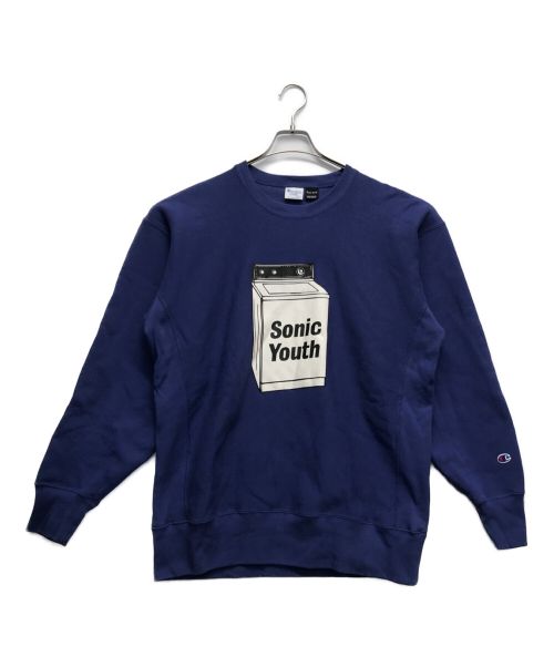 Champion（チャンピオン）Champion (チャンピオン) Sonic youth (ソニック・ユース) BEAMS (ビームス) 別注リバースウィーブスウェット パープル サイズ:XLの古着・服飾アイテム