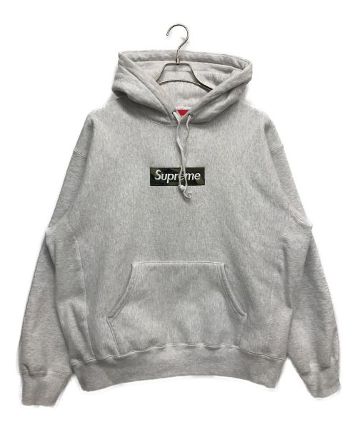 SUPREME（シュプリーム）SUPREME (シュプリーム) カモフラボックスロゴフーデッドスウェット グレー サイズ:Mの古着・服飾アイテム