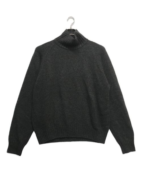 stein（シュタイン）stein (シュタイン) EX Fine Lambs Loose High Neck Knit LS グレー サイズ:Mの古着・服飾アイテム